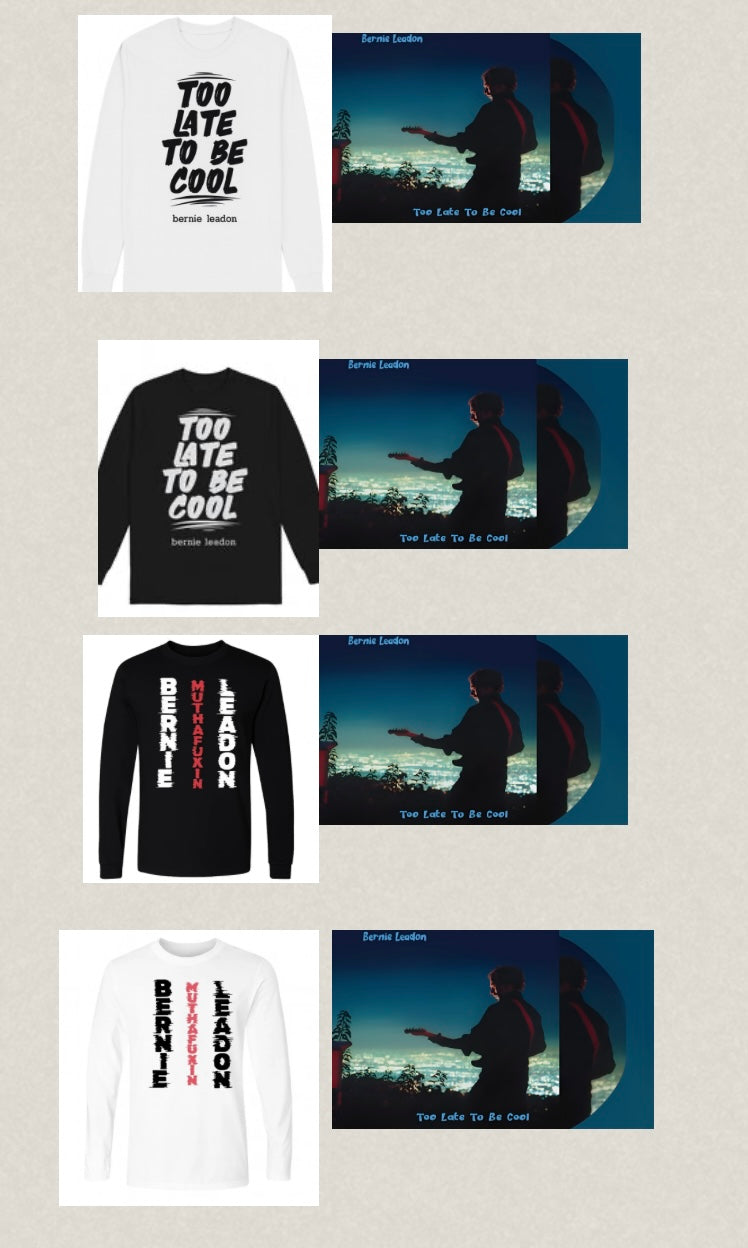 Too Late To Be Cool — CD + Long Sleeve Tee Bundle